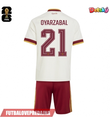 Lacne Dětský Futbalové dres Španielsko Mikel Oyarzabal #21 MS 2026 Krátky Rukáv - Preč (+ trenírky)